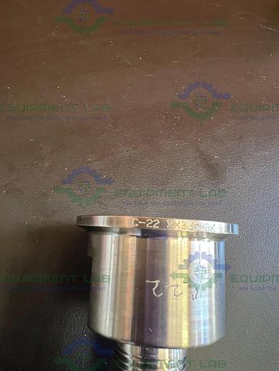 Used Lot of 2 - Stainless Steel Sanitary 1" Hose Fitting To 3/4" Threaded