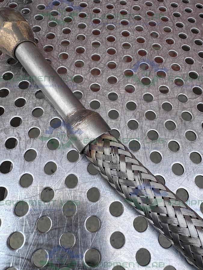 Used Unbranded Stainless Steel Braided Hose 72" w/ 1" Female Threaded Fitting