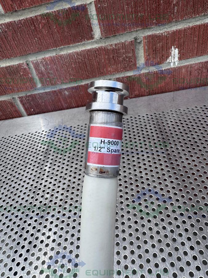 Used Aflex Pharmaline 54037 PTFE Hose 24" w/ 1/2" Sanitary Fitting