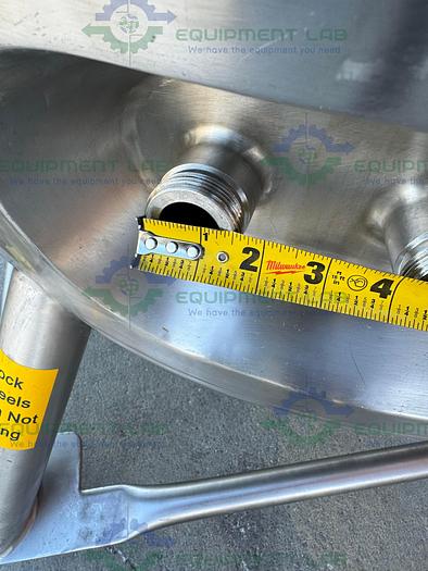 Used DCI 800 Liter Stainless Steel Jacketed Reactor 45 PSI w/ 0.5 HP Mixer