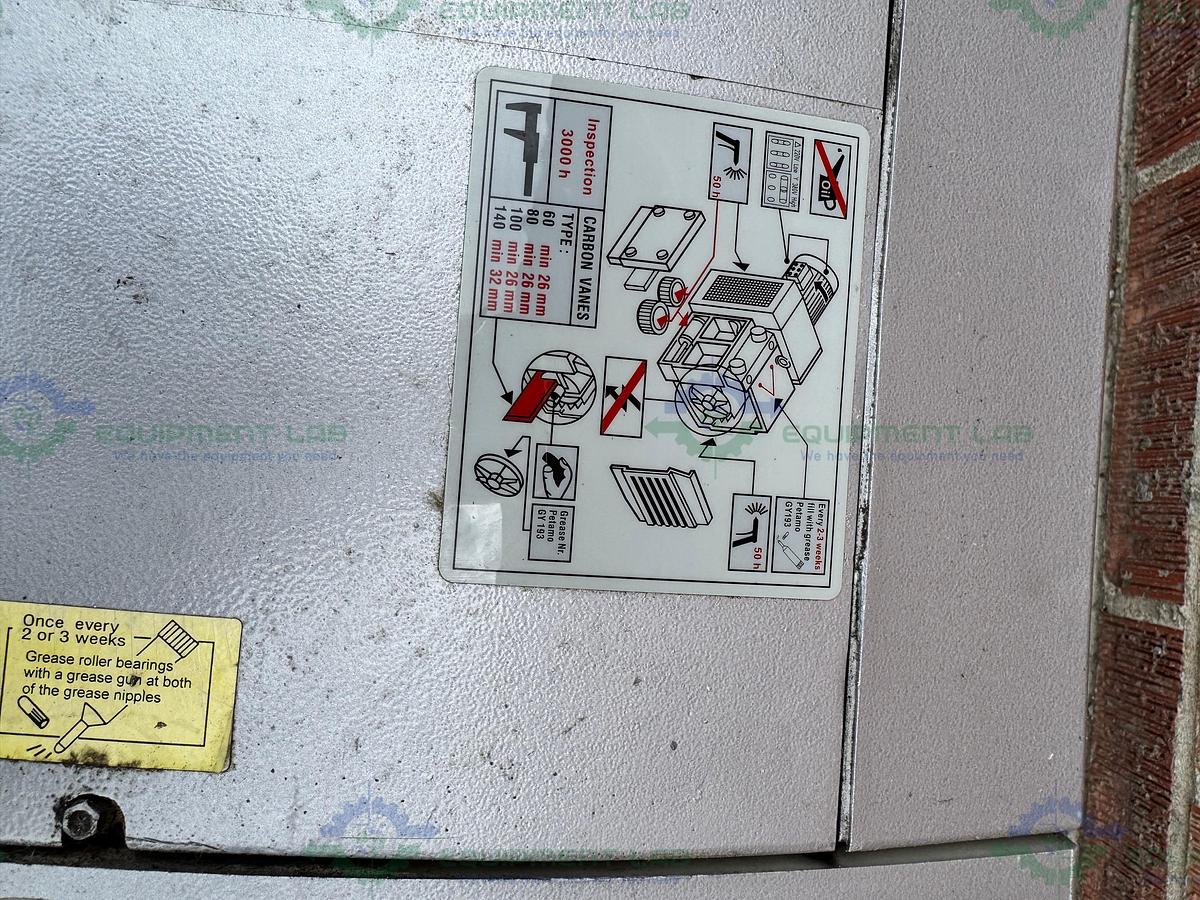Used Republic  DRT-3100 Dry-Running Rotary Vane Vacuum Pump w/ Eurovac 5.5 kW Motor