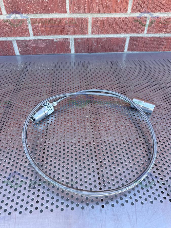 Used 66" Stainless Steel Flexible Braided Hose w/ Quick Connections