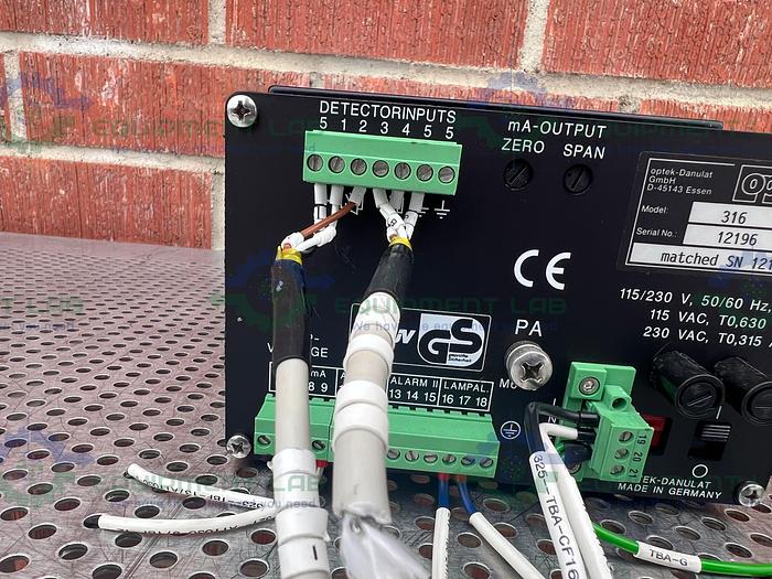Used Optek 316 Dual Channel Absorption Meter 115/230V