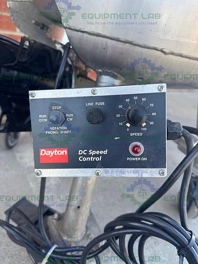 Used Letsch 260 Liter Jacketed Stainless Steel Reactor w/ 3/4 HP Bottom Mixer