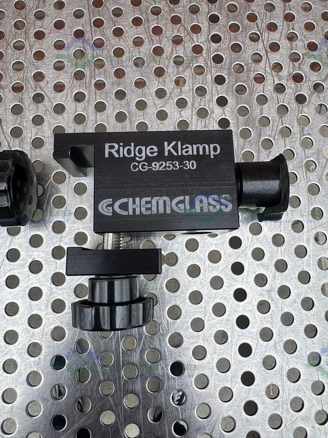 Used Lot of 2 - Chemglass CG-9253-30 Universal Ridge Kwik Klamp II
