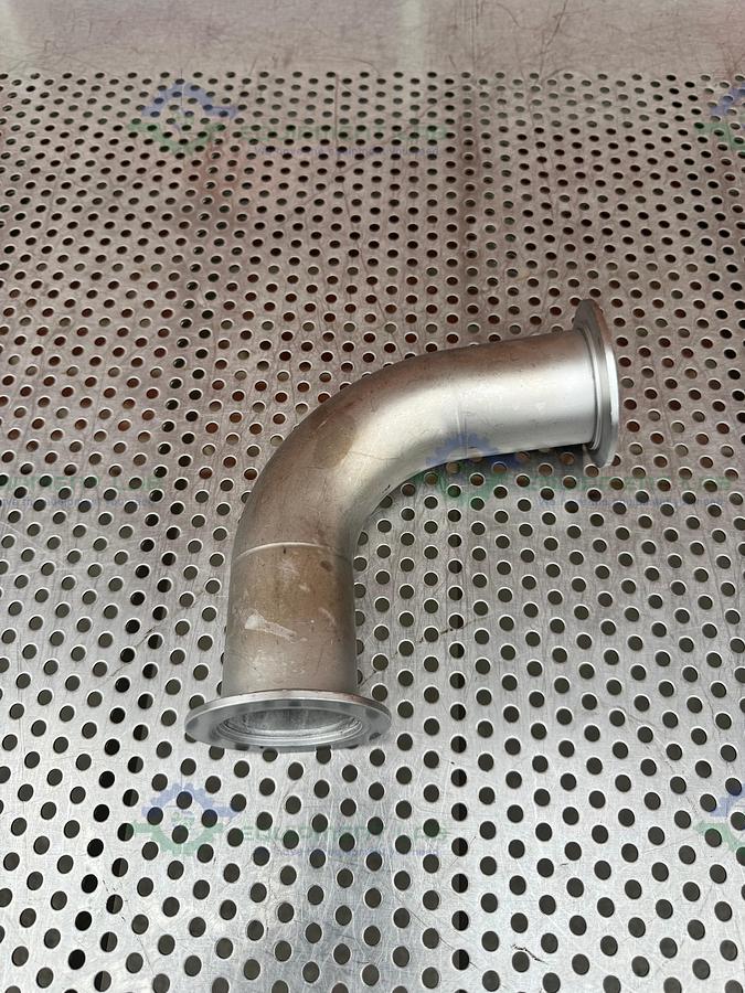 Used Stainless Steel KF 50  Elbow Nipple Vacuum Fitting