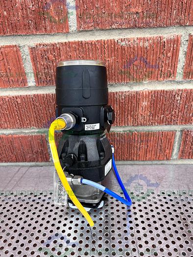Used ITT Pure-Flo A208 Diaphragm Valves 90PSI 1" w/ ASCO Valve Positioner