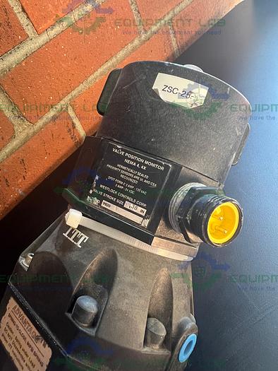 Used Lot of 3- ITT Pure Flo 9920 Diaphragm Valve w/ 4- Way 3/4" Sanitary Fittings