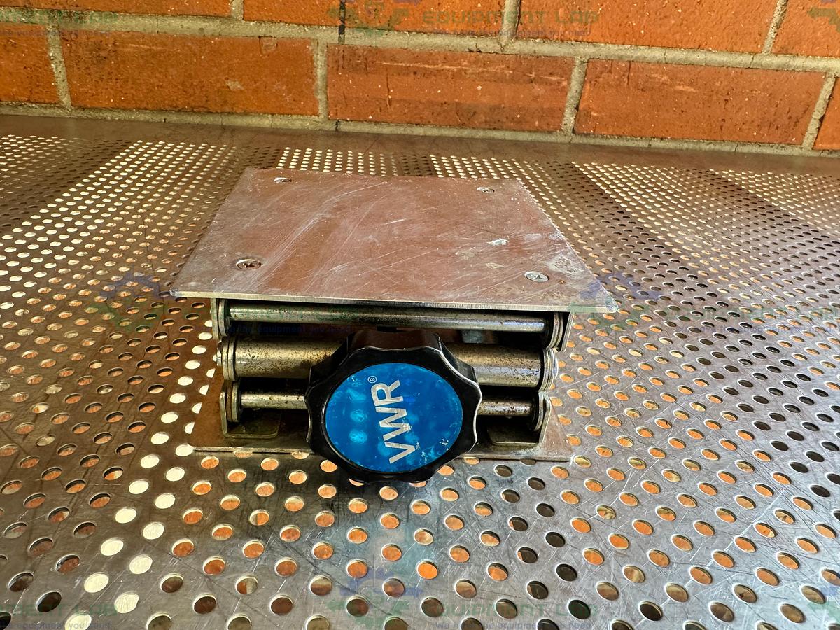 Used VWR 6" x 6" x 10" Stainless Steel Table-Top Lab Jack