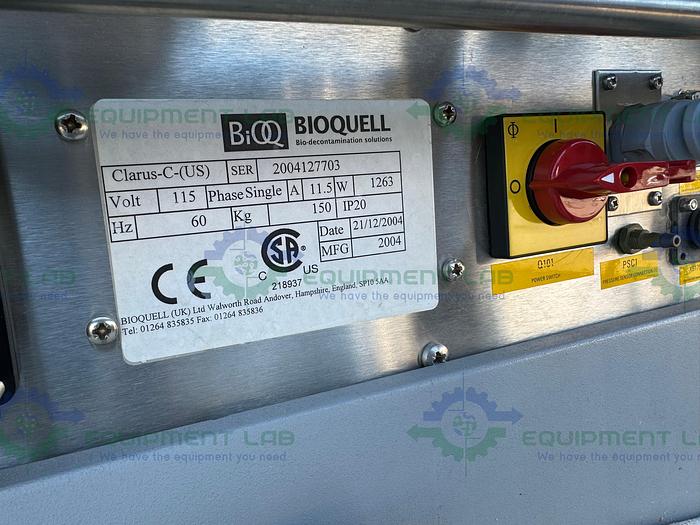 Used Bioquell  Clarus-C-US Hydrogen Peroxide Vapor Generator 115V