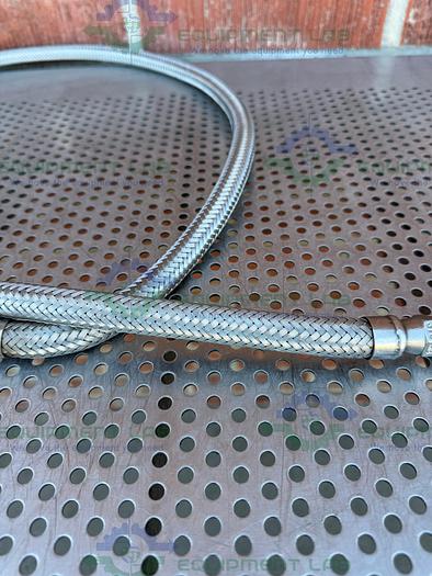 Used Unbranded Stainless Steel Braided Hose 82" w/ Sensor, Quick Release Fitting
