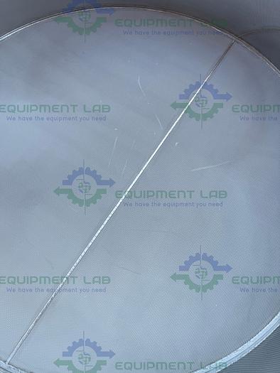 Used Mann Stainless Steel 800mm x 100mm Chromatography Column w/ Micron Filter Mesh