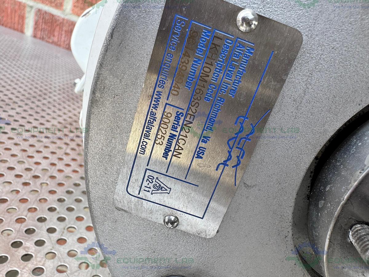 Used Alfa Laval LKH10M Stainless Steel Centrifugal Pump w/ Sterling 7.5HP Motor