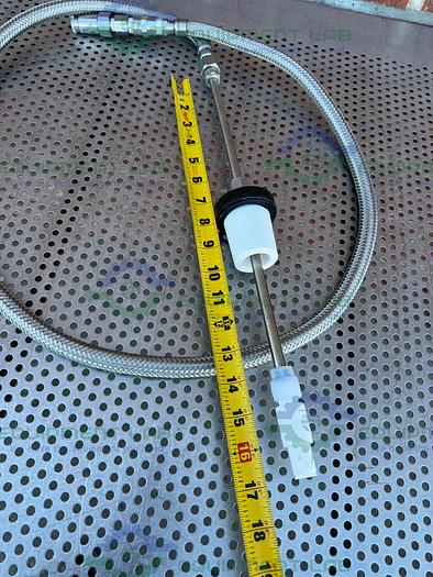 Used Unbranded Stainless Steel Braided Hose 82" w/ Sensor, Quick Release Fitting