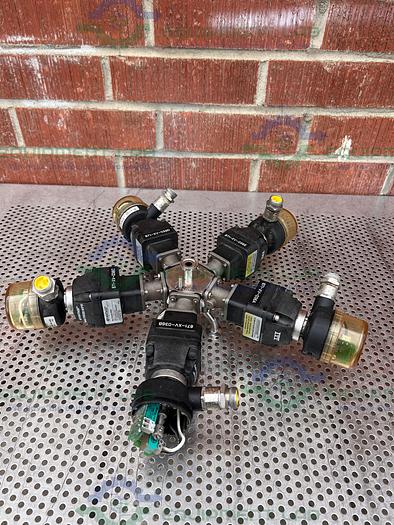 Used 5 ITT Advantage  5 Way Stainless Steel Diaphragm Valves w/ Valve Positioner
