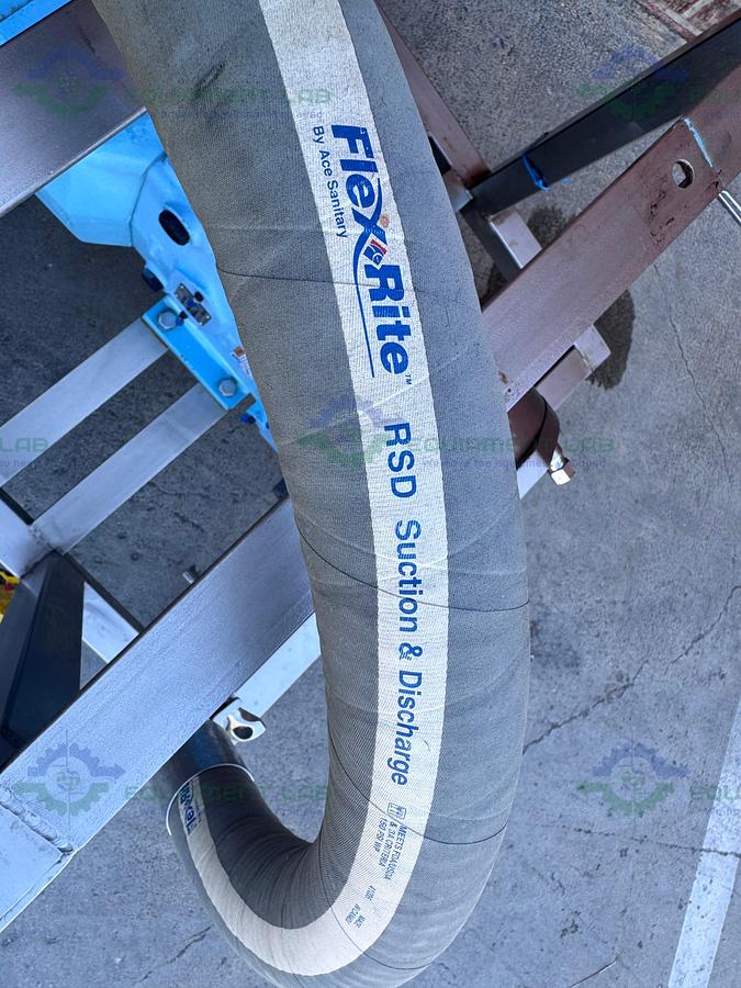 Used SPX Waukesha Cherry-Burrell 130 U2 Rotary Lobe Pump MFG 2016, 3"  w/ 10 HP Motor