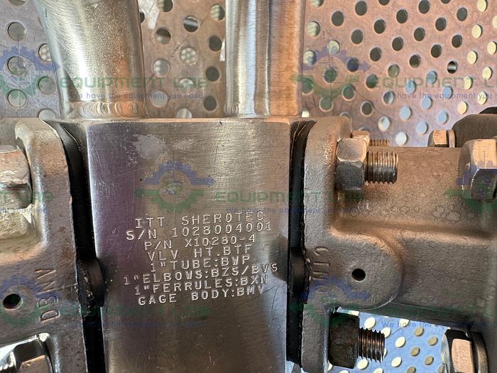 Used 3 ITT Pure Flo Advantage Stainless Steel Diaphragm Valve w/ 1" Sanitary Fittings