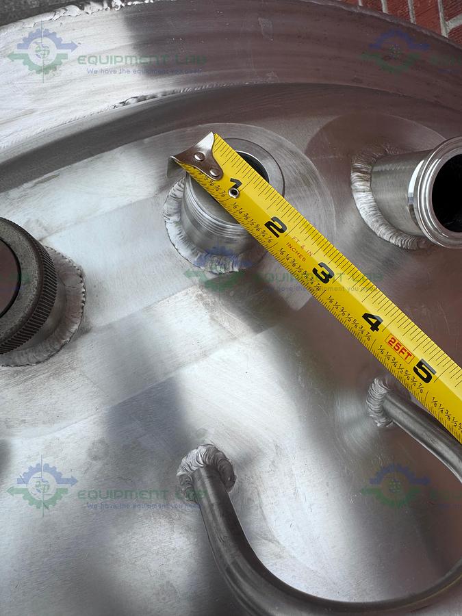 Used Feldmeier 1000 Liter SS Jacketed Reactor 50 FV PSI w/ VFD, 0.5 HP Bottom Mixer