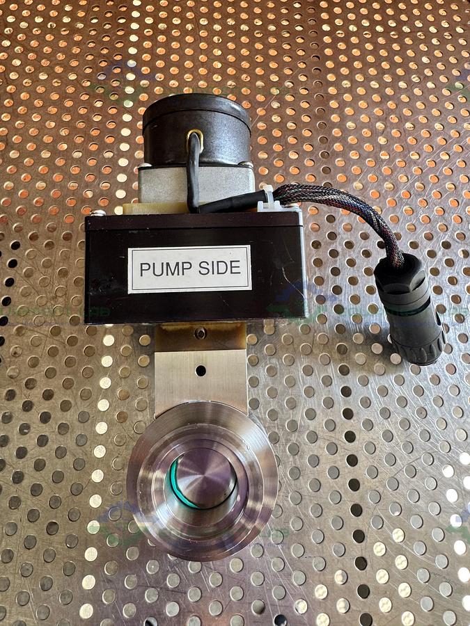 Used MKS 253B-15761 Stainless Steel Exhaust Throttle Valve w/ KF 40 Fitting