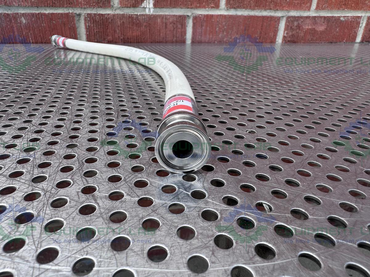 Used Aflex Pharmaline 54037 PTFE Hose 24" w/ 1/2" Sanitary Fitting