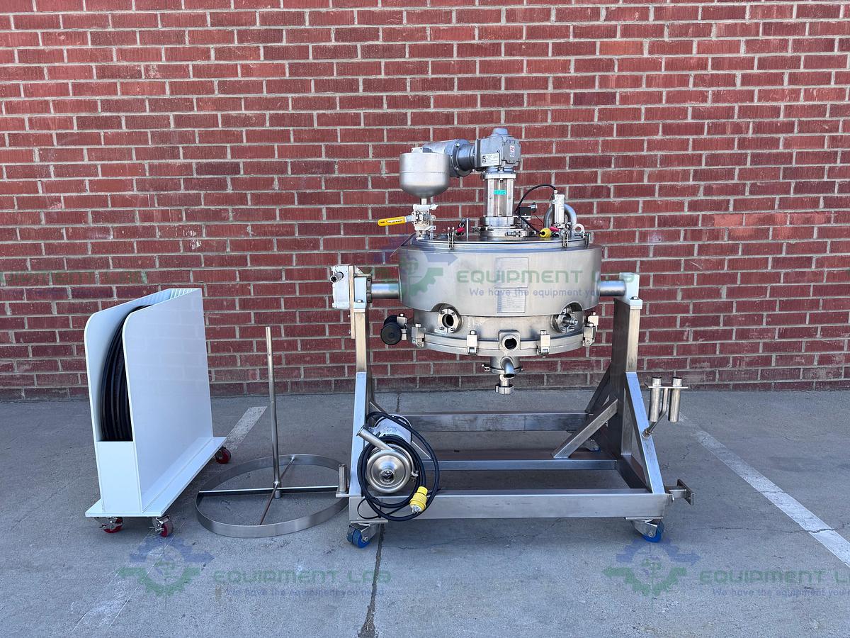 Used Allegheny Bradford 174 Liter Jacketed Nutsche Filter / Agitated Dryer
