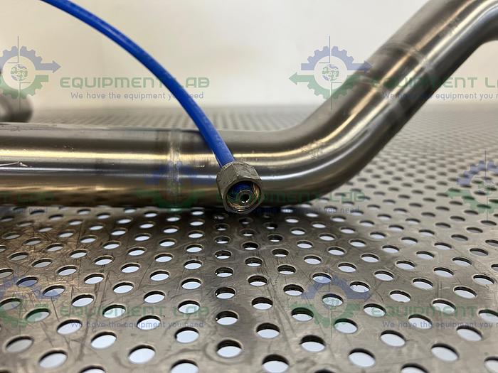 Used ITT Pure-Flo A216 4-Way Diaphragm Stainless Steel Valve w/ 1.5" Sanitary Fitting