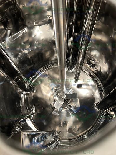 Used Precision 250 Liter Stainless Steel Jacketed Reactor 100 PSI w/ Top Mixer 1/2 HP
