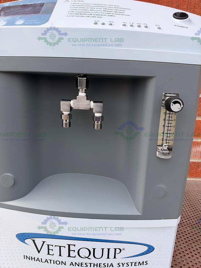 VetEquip OxyVet O2 Concentrator Inhalation Anesthesia System 120V