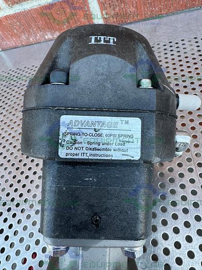 Used Lot of 2 - ITT Pure Flo 3 Way Diaphragm Valve w/ 1" Sanitary Fitting