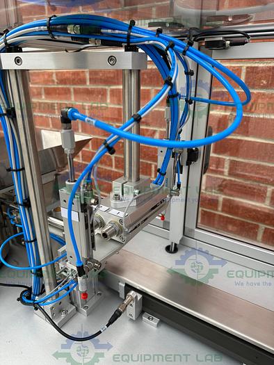 Used Rotec  Pistonmachine For Vial Caps / Stoppers w/ Vibratory Feeder Bowl