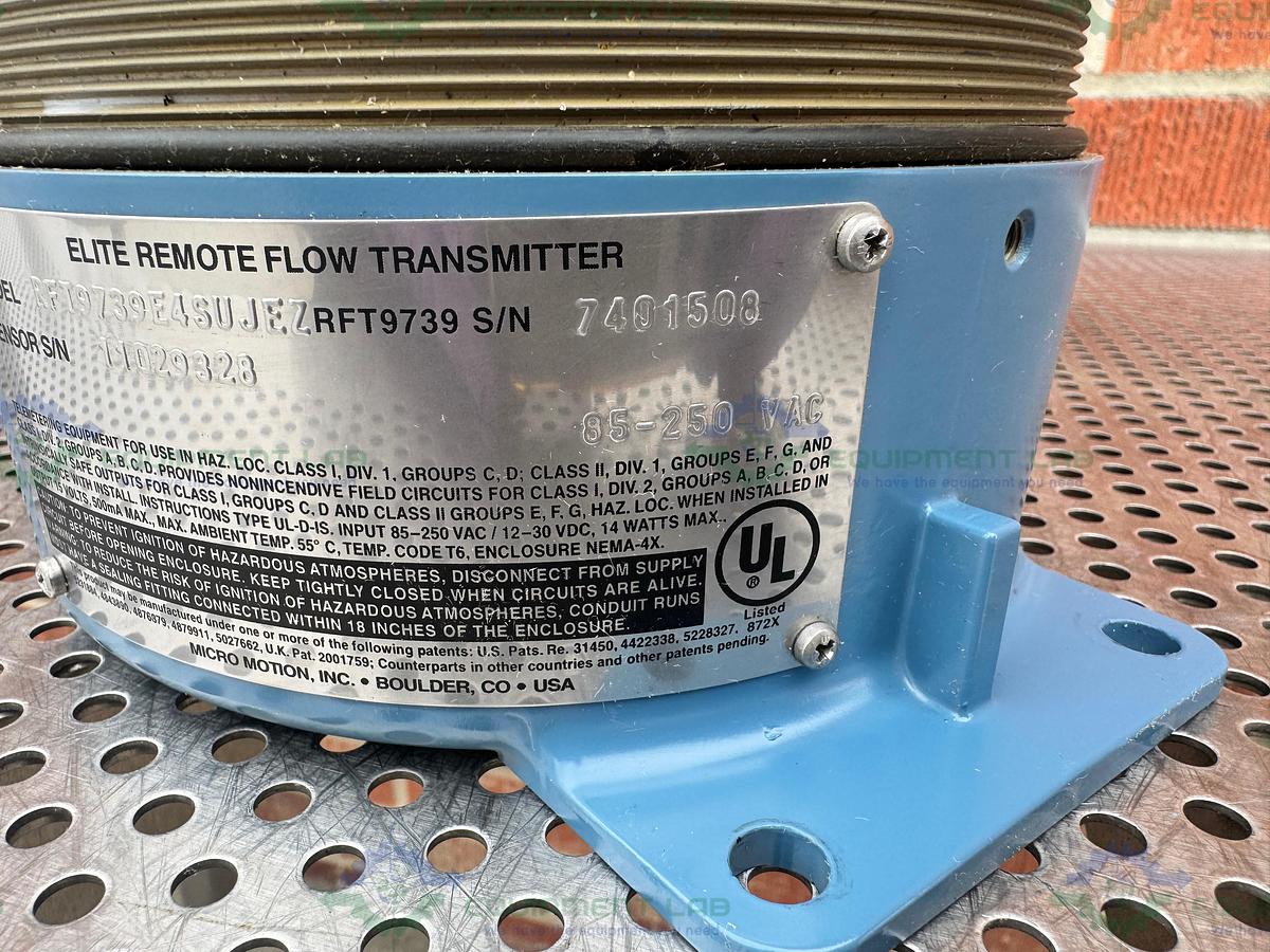Used Micro Motion RFT9739E4SUJEZ Elite Remote Flow Transmitter 85-250 VAC