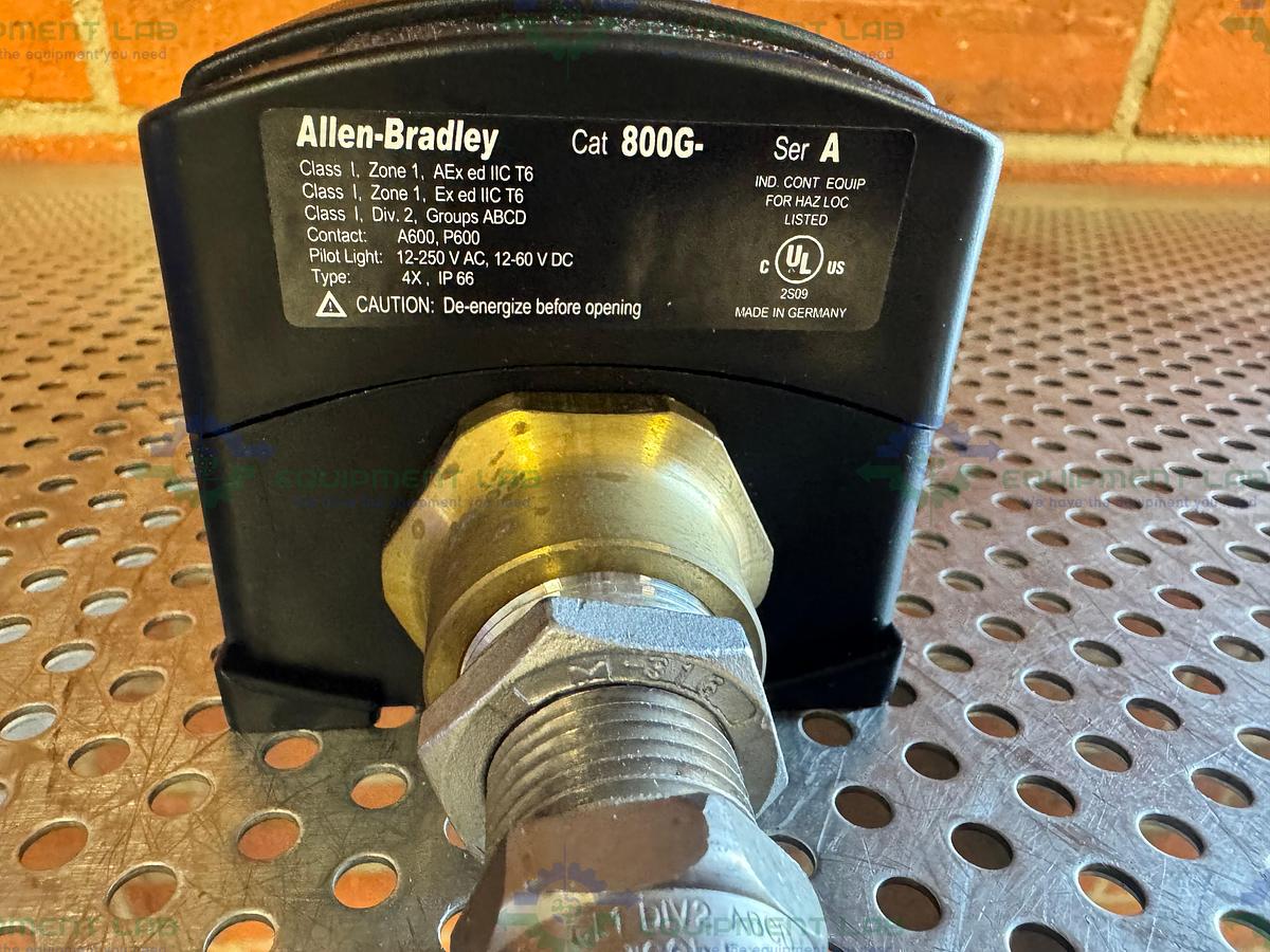 Used Allen Bradley Assembled Station 12-250 VAC w/ Emergency Stop