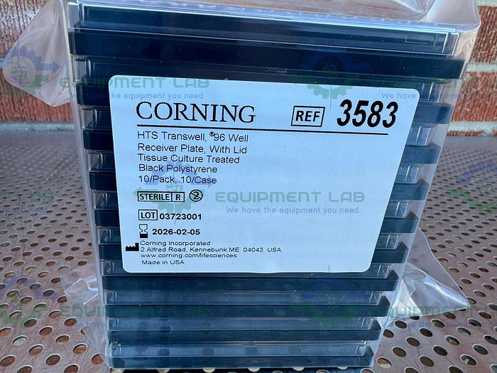 Corning  3583 HTS Transwell-96 Receiver Plate, Black, TC-treated, Sterile