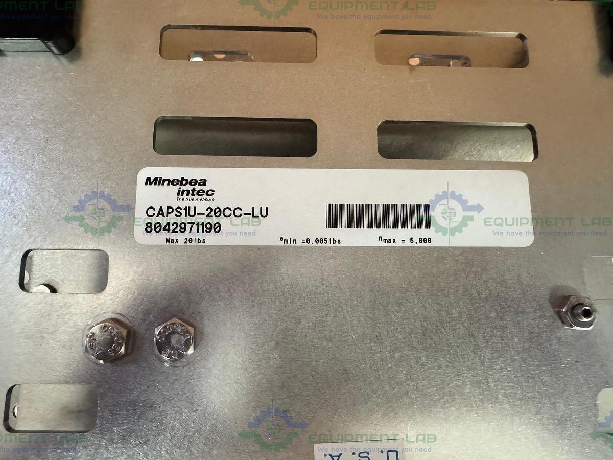 Used Minebea Intec CAPS1U-20CC-LU Stainless Steel Scale 10x10 w/ MIS2UR-V2, 30 LBS