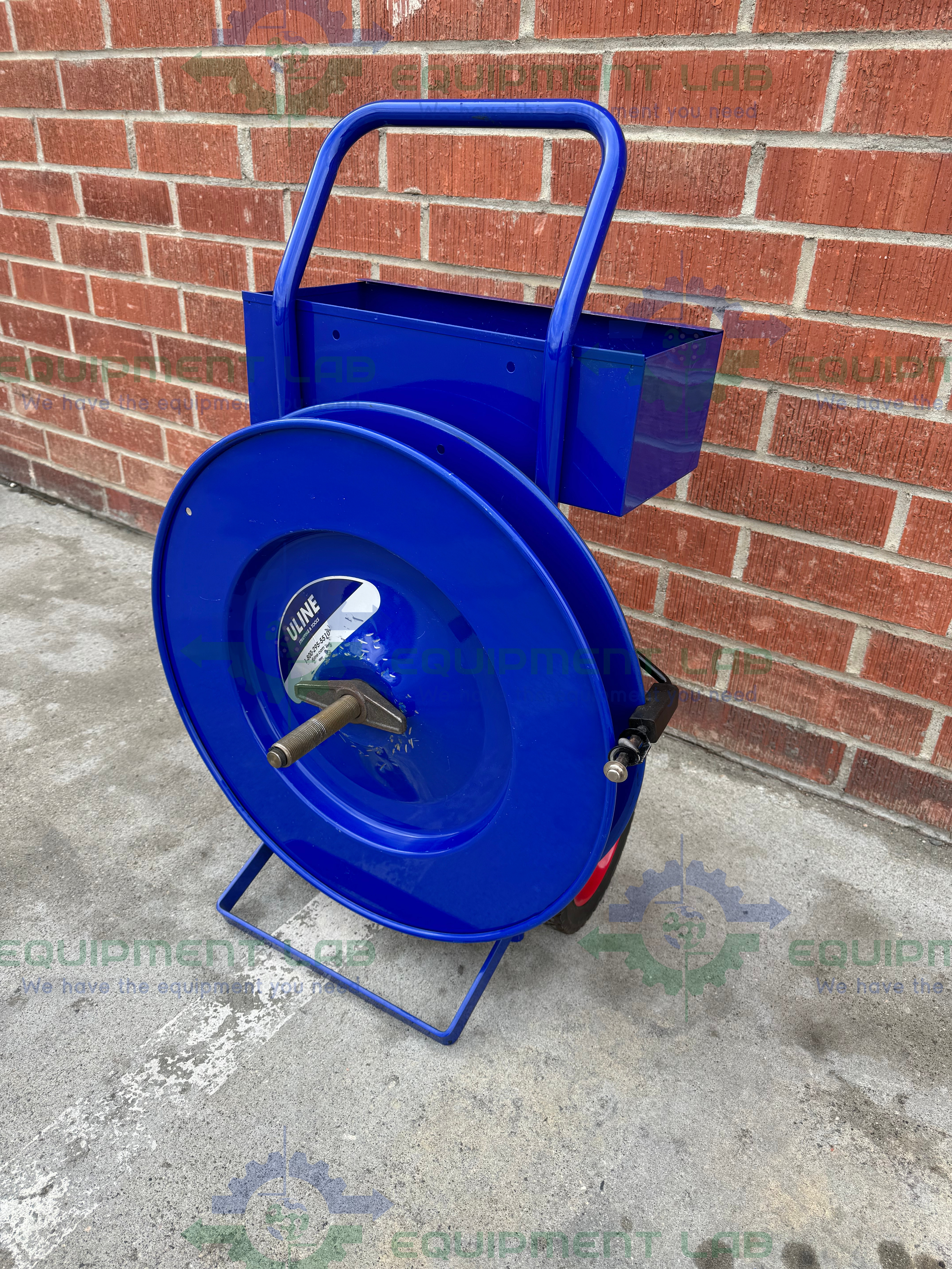 Used Uline  H-39 Industrial Strapping Cart Fits Core Sizes 16 x 3" and 16 x 6"