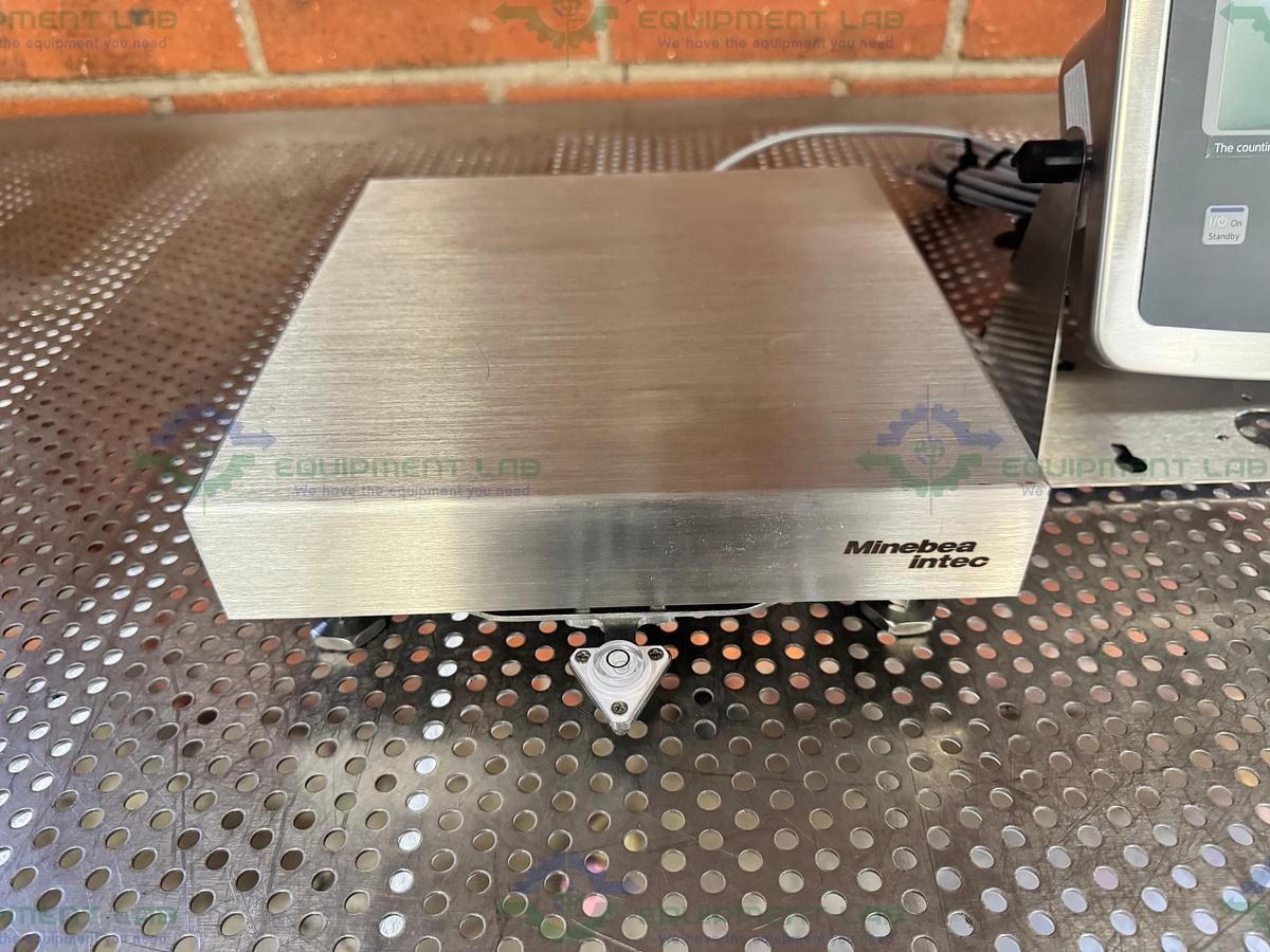 Used Minebea Intec CAPS1U-20CC-LU Stainless Steel Scale 10x10 w/ MIS2UR-V2, 30 LBS
