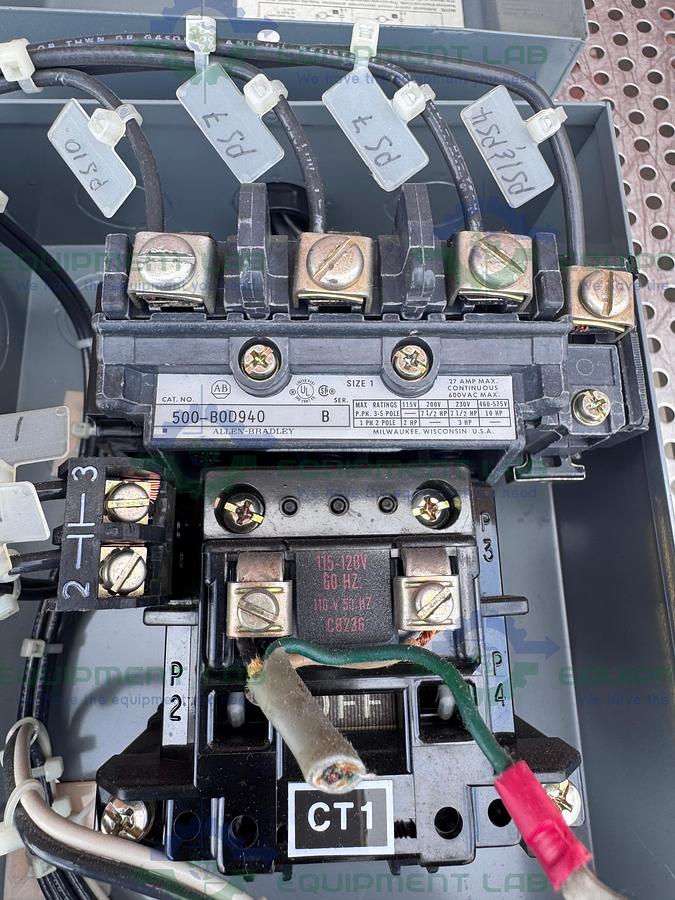 Used Allen Bradley 500-B0D940 Series B Contractor w/ Enclosure 7" x 10"x 6"
