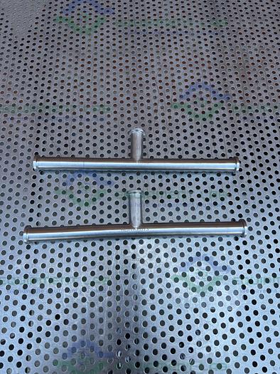 Used Lot of 4 - Unbranded 316 Stainless Steel Tee w/ 3/4" Sanitary Fitting