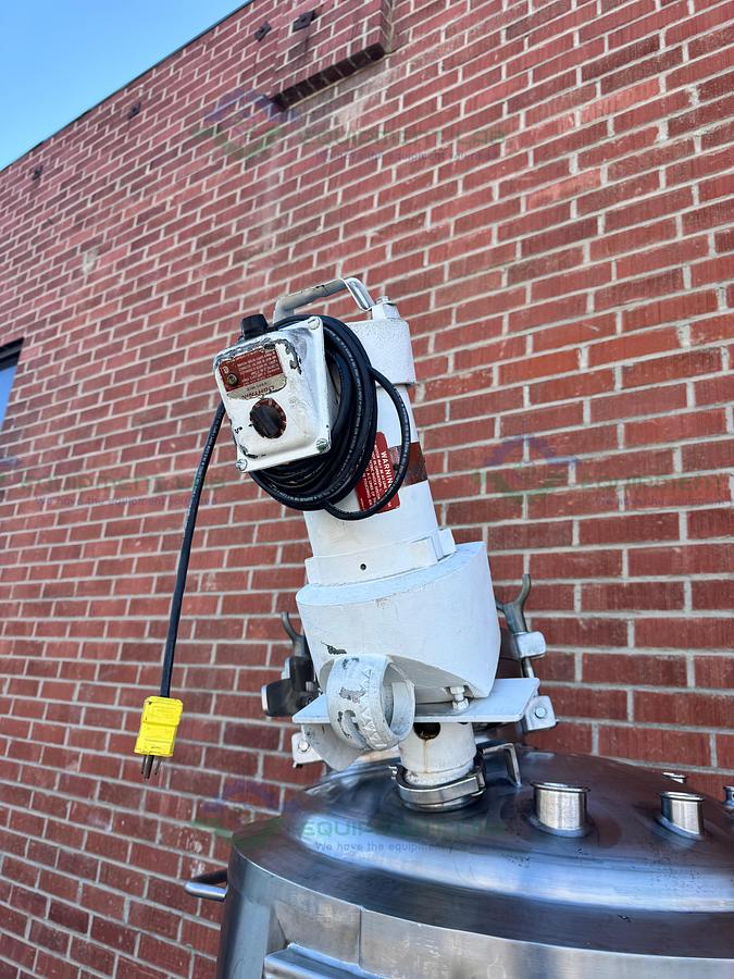 Used Northland 450 L  Jacketed Reactor FV/ 50 PSI  w/ Dual Mixer 3/4 HP, 1/3 HP, VFD