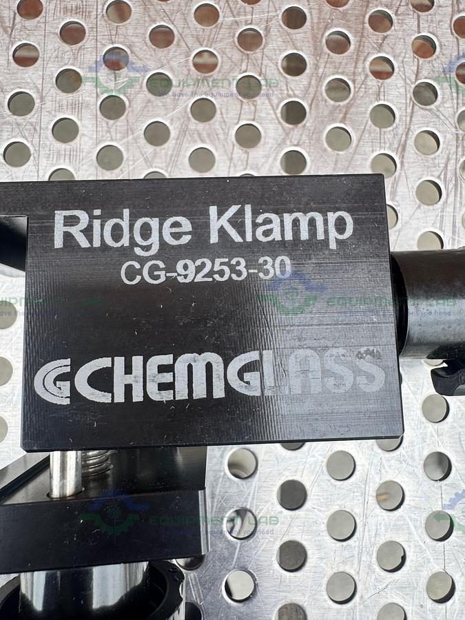 Used Lot of 2 - Chemglass CG-9253-30 Universal Ridge Kwik Klamp II