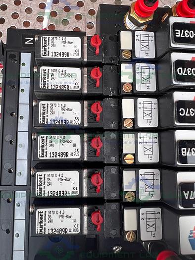 Used Lot of 20 - Burkert 132489R Solenoid Valve, 24V, PN2-8 Bar