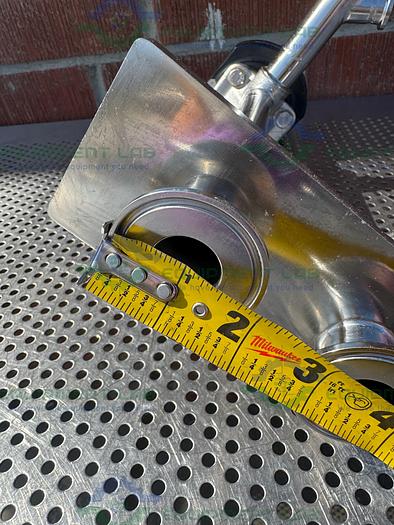 Used ITT Pure Flo Advantage 6 -Way Diaphragm Valve w/  1"  Sanitary Fitting