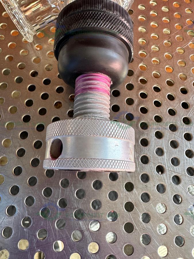 Used Chemglass 656 Zero Dead Space Valve w/ 2.5" OD Fitting