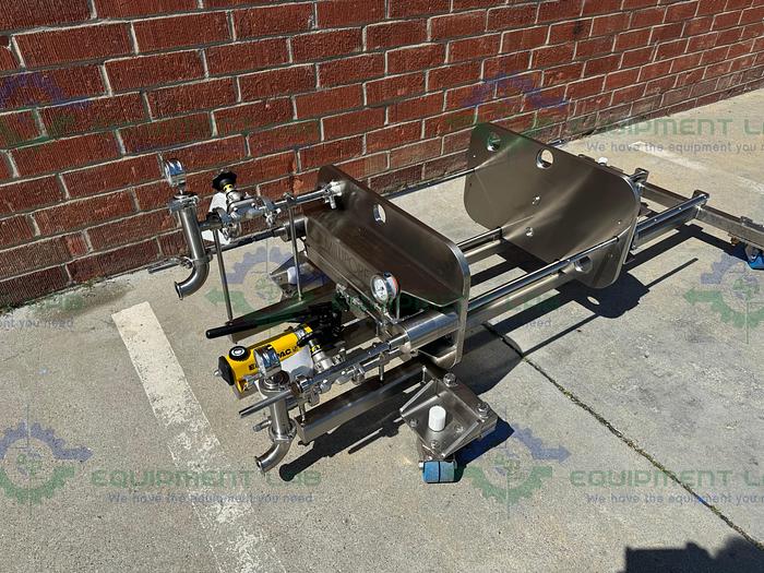 Used Millipore MPODSYS1B CP8PA5001A Filter Press w/ Enerpac P142 Hydraulic Hand Pump