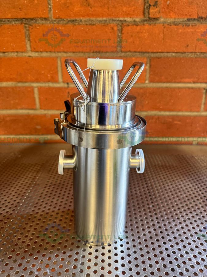 Used Ancorp VSCI-800-QF25 In Line Liquid Nitrogen Cold Trap 0.8 L w/ QF25 Fitting