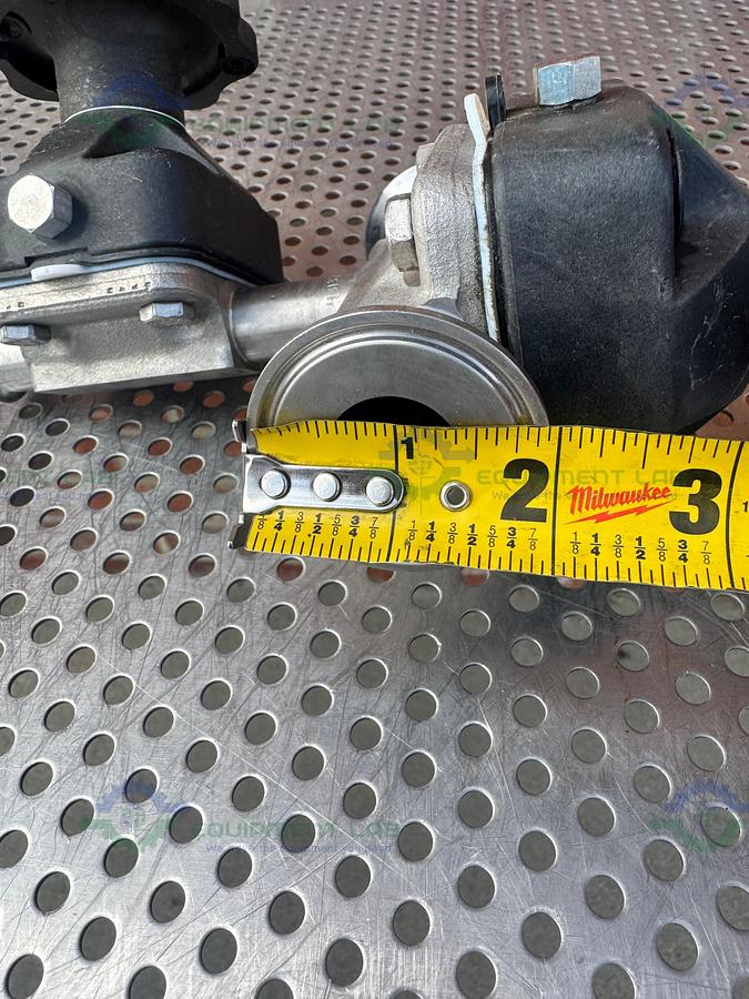 Used 2- ITT Pure Flo RA25MAX Diaphragm Valve w/ 1" to 3/4" Sanitary Fitting