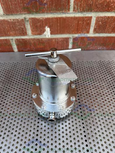 Used SteriFlow 96 Manual Low to High Flow Sanitary Back Pressure Regulator 3/4"