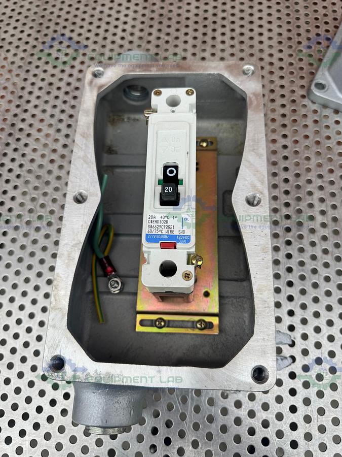 Used Killark XECD-204A1 Circuit Breaker Enclosure 250/480V w/ Cutler EHD 14K Breaker