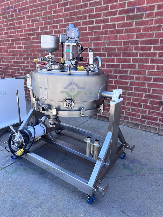 Used Allegheny Bradford 174 Liter Jacketed Nutsche Filter / Agitated Dryer