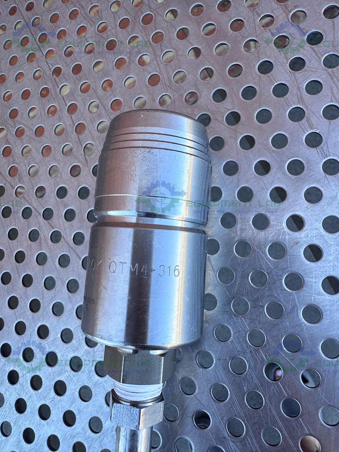 Used 66" Stainless Steel Flexible Braided Hose w/ Quick Connections